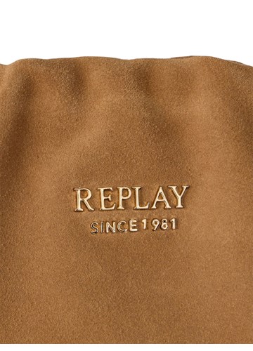 Replay SMEĐA TORBA OD BRUŠENE KOŽE S RESAMA - 5