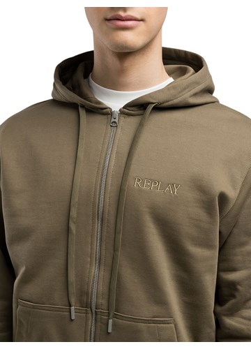 Replay SMEĐI SWEATSHIRT S KAPULJAČOM I IZVEZENIM LOGOM - 6 Replay SMEĐI SWEATSHIRT S KAPULJAČOM I IZVEZENIM LOGOM - 6