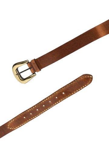 Replay SMEĐI KOŽNI REMEN S UKRASNIM DETALJIMA - 2