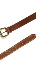 SMEĐI KOŽNI REMEN S UKRASNIM DETALJIMA - 2