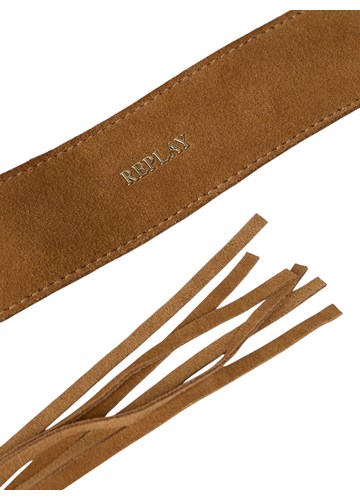 Replay SMEĐI REMEN OD BRUŠENE KOŽE S RESICAMA - 2