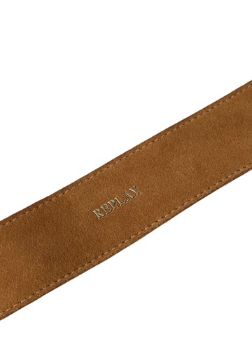 Replay SMEĐI REMEN OD BRUŠENE KOŽE S RESICAMA - 3