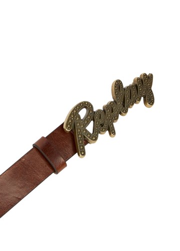 Replay SMEĐI REMEN S KOPČOM U OBLIKU LOGOTIPA - 3