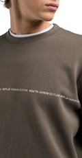 SMEĐI SWEATSHIRT REGULARNOG KROJA S MINI NATPISOM - 4