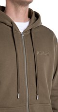 SMEĐI SWEATSHIRT S KAPULJAČOM I IZVEZENIM LOGOM - 3