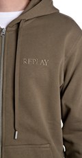 SMEĐI SWEATSHIRT S KAPULJAČOM I IZVEZENIM LOGOM - 4