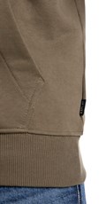 SMEĐI SWEATSHIRT S KAPULJAČOM I IZVEZENIM LOGOM - 6