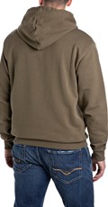 SMEĐI SWEATSHIRT S KAPULJAČOM I IZVEZENIM LOGOM - 2