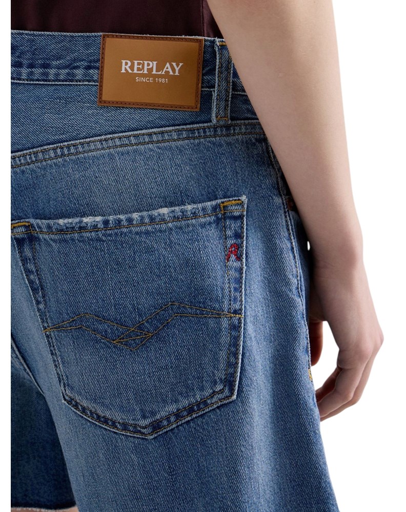 Replay STRAIGHT-FIT KRATKE HLAČE WA548  800 177 - 5