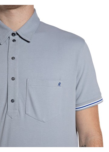 Replay SVJETLOPALA POLO MAJICA OD PIQUE PAMUKA S KONTRASTNIM DETALJIMA - 3