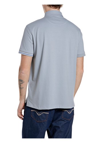 Replay SVJETLOPALA POLO MAJICA OD PIQUE PAMUKA S KONTRASTNIM DETALJIMA - 2