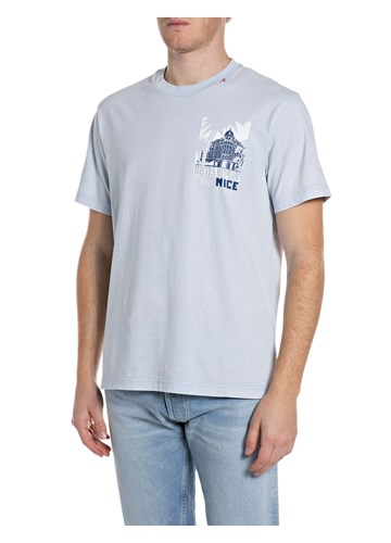 Replay SVJETLOPLAVA MAJICA S REPLAY NICE PRINTOM - 1