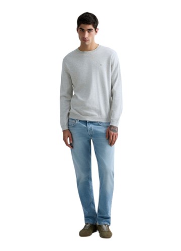 Replay SVJETLOSIVI PAMUČNI PULOVER S IZVEZENIM SLOVOM R - 1