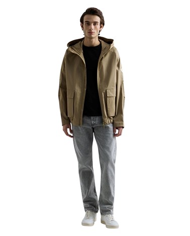 Replay svjetlosmeđa jkana od kepera s kapuljačom