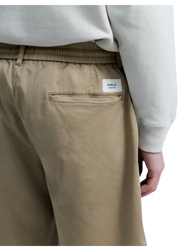 Replay SVJETLOSMEĐE KRATKE HLAČE REGULARNOG KROJA OD LANA I PAMUKA - 7