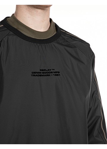 Replay SWEATSHIRT OD KOMBINIRANIH TEHNIČKIH MATERIJALA - 3