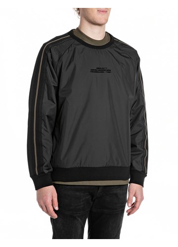 Replay SWEATSHIRT OD KOMBINIRANIH TEHNIČKIH MATERIJALA - 1