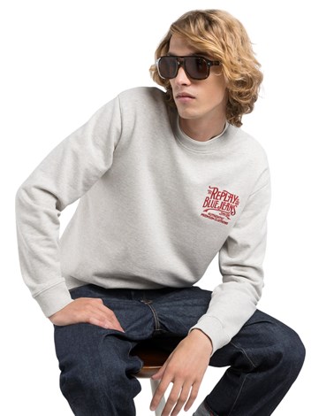 Replay sweatshirt s izvezenim natpisom