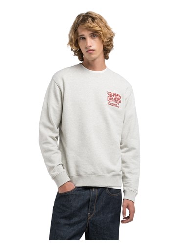 Replay SWEATSHIRT S IZVEZENIM NATPISOM - 2