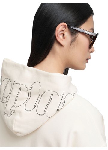 Replay SWEATSHIRT S KAPULJAČOM I IZVEZENIM LOGOM - 7
