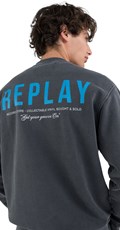 SWEATSHIRT S PLAVIM MAXI PRINTOM  - 2