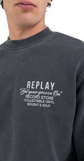 SWEATSHIRT S PLAVIM MAXI PRINTOM  - 4