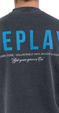 SWEATSHIRT S PLAVIM MAXI PRINTOM  - 5