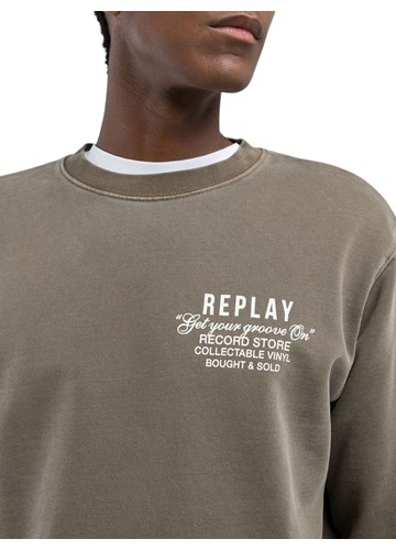 Replay SWEATSHIRT S ROZIM MAXI PRINTOM  - 3