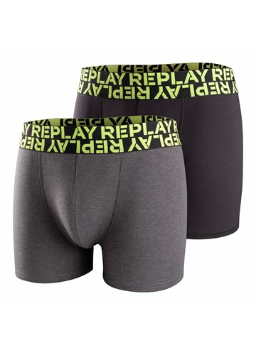 Replay MUŠKE BOKSERICE S FLUO NATPISOM REPLAY, PAKET 2 KOM - 1