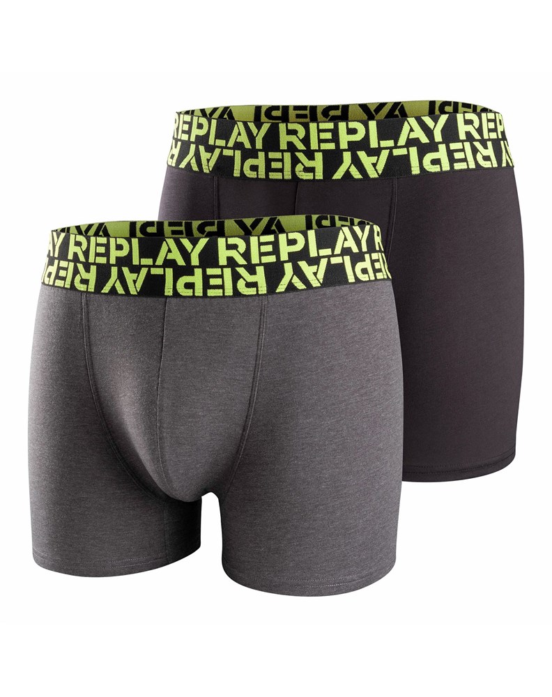 Replay MUŠKE BOKSERICE S FLUO NATPISOM REPLAY, PAKET 2 KOM - 1