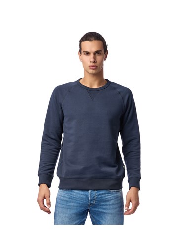 Replay TAMNO PLAVI SWEATSHIRT S DETALJEM NA OVRATNIKU  - 2