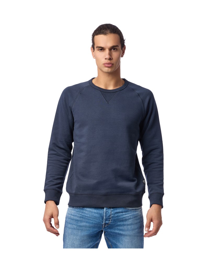 Replay TAMNO PLAVI SWEATSHIRT S DETALJEM NA OVRATNIKU  - 2