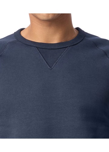 Replay TAMNO PLAVI SWEATSHIRT S DETALJEM NA OVRATNIKU  - 5