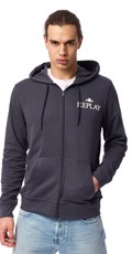 TAMNO PLAVI HOODIE S REPLAY ARCHIVE LOGOTIPOM  - 2