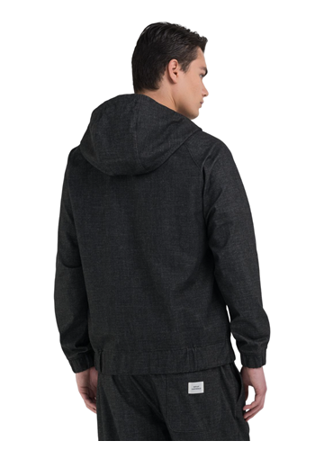 Replay TAMNO SIVI SARTORIALE HOODIE S DVOSTRUKIM ZATVARAČEM - 5