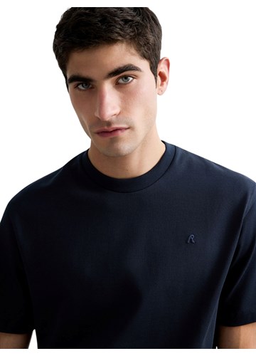 Replay TAMNOPLAVA MAJICA KRATKIH RUKAVA S VEZOM R - 5