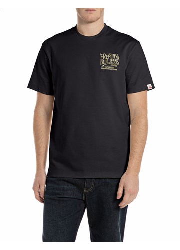 Replay TAMNOPLAVA MAJICA S RBJ VEZOM - 1