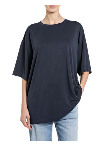 Replay TAMNOPLAVA OVERSIZED MAJICA OD MODALA - 1