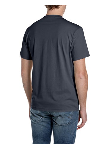 Replay TAMNOPLAVA PAMUČNA MAJICA S 3D REPLAY LOGOM - 2