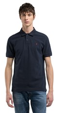 TAMNOPLAVA POLO MAJICA S KONTRASTNIM MINI LOGOTIPOM - 2