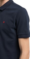 TAMNOPLAVA POLO MAJICA S KONTRASTNIM MINI LOGOTIPOM - 6