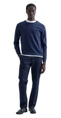 TAMNOPLAVE SLIM FIT CHINO PAMUČNE HLAČE - 1