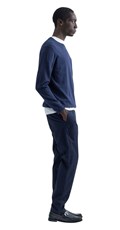TAMNOPLAVE SLIM FIT CHINO PAMUČNE HLAČE - 4