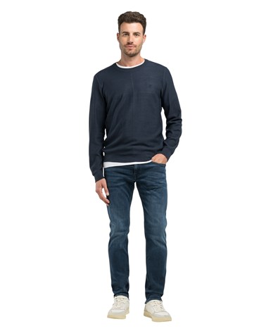 Replay tamnoplavi pulover od mješavine vune