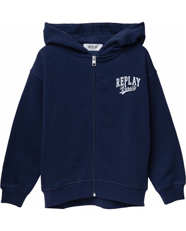 Replay tamnoplavi sweatshirt replay varsity za djevojčice