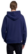 TAMNOPLAVI SWEATSHIRT S KAPULJAČOM I IZVEZENIM NATPISOM - 3