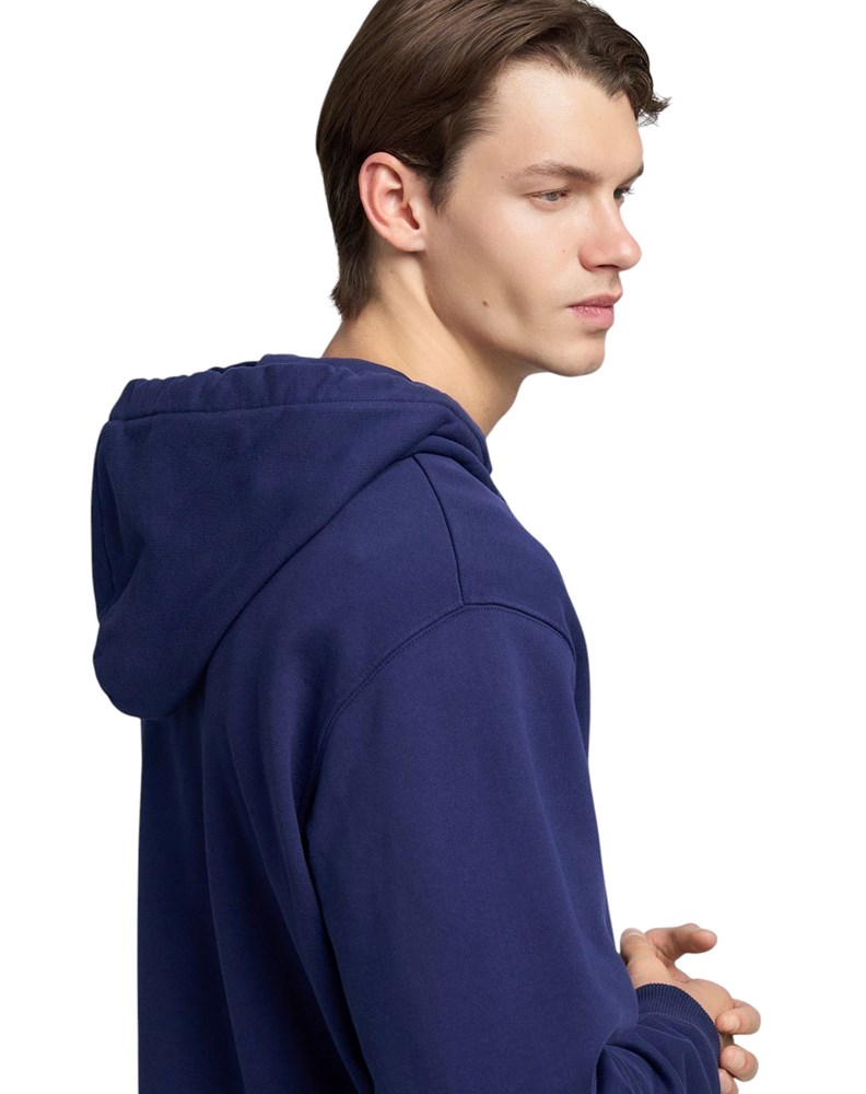 Replay TAMNOPLAVI PAMUČNI SWEATSHIRT S KAPULJAČOM I IZVEZENIM REPLAY NATPISOM - 6