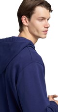 TAMNOPLAVI SWEATSHIRT S KAPULJAČOM I IZVEZENIM NATPISOM - 6