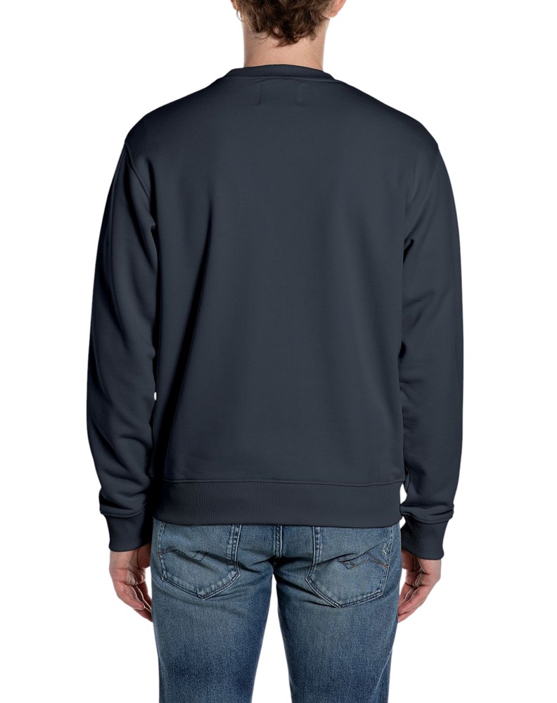 Replay TAMNOPLAVI SWEATSHIRT S NATPISOM REPLAY SINCE 1981 - 2