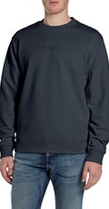 TAMNOPLAVI SWEATSHIRT S NATPISOM REPLAY SINCE 1981 - 1